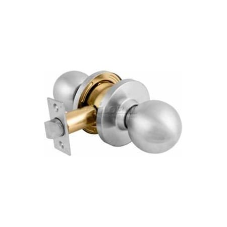 Master Lock Master Lock Commercial Cylindrical Lockset Ball Knob, Passage, Brushed Chrome BLC0432D